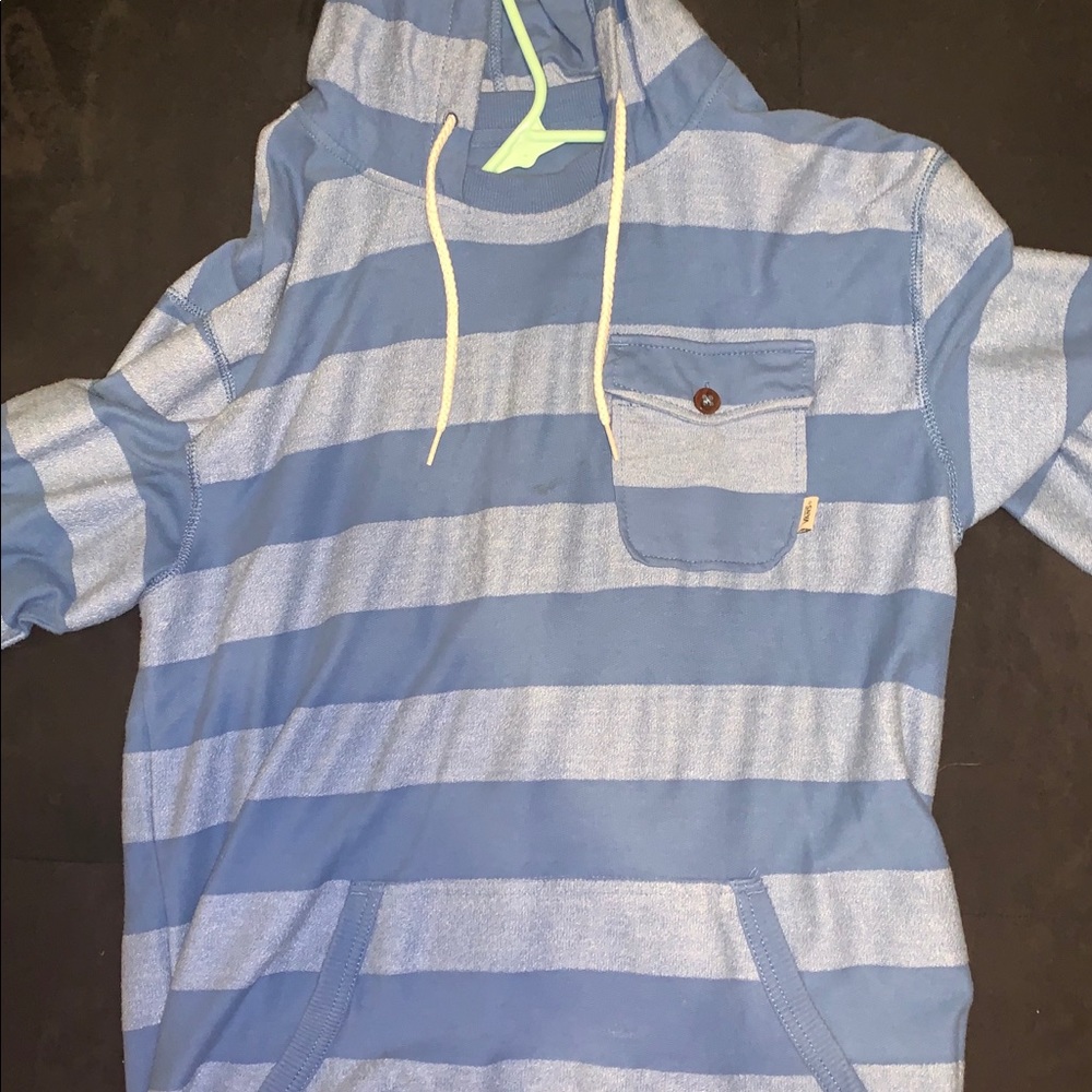 Vans Stripped Blue Hoodie
